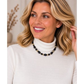 Bijoux Ketting kort 8110740 Zwart goud Bijoux Ketting kort 8110740 Zwart goud